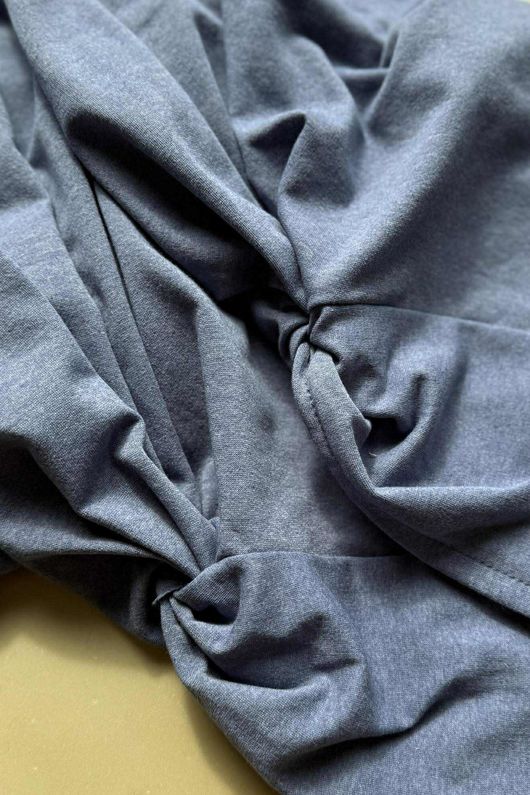 The Sunday Morning 7/8 Twist Pant Denim Melange